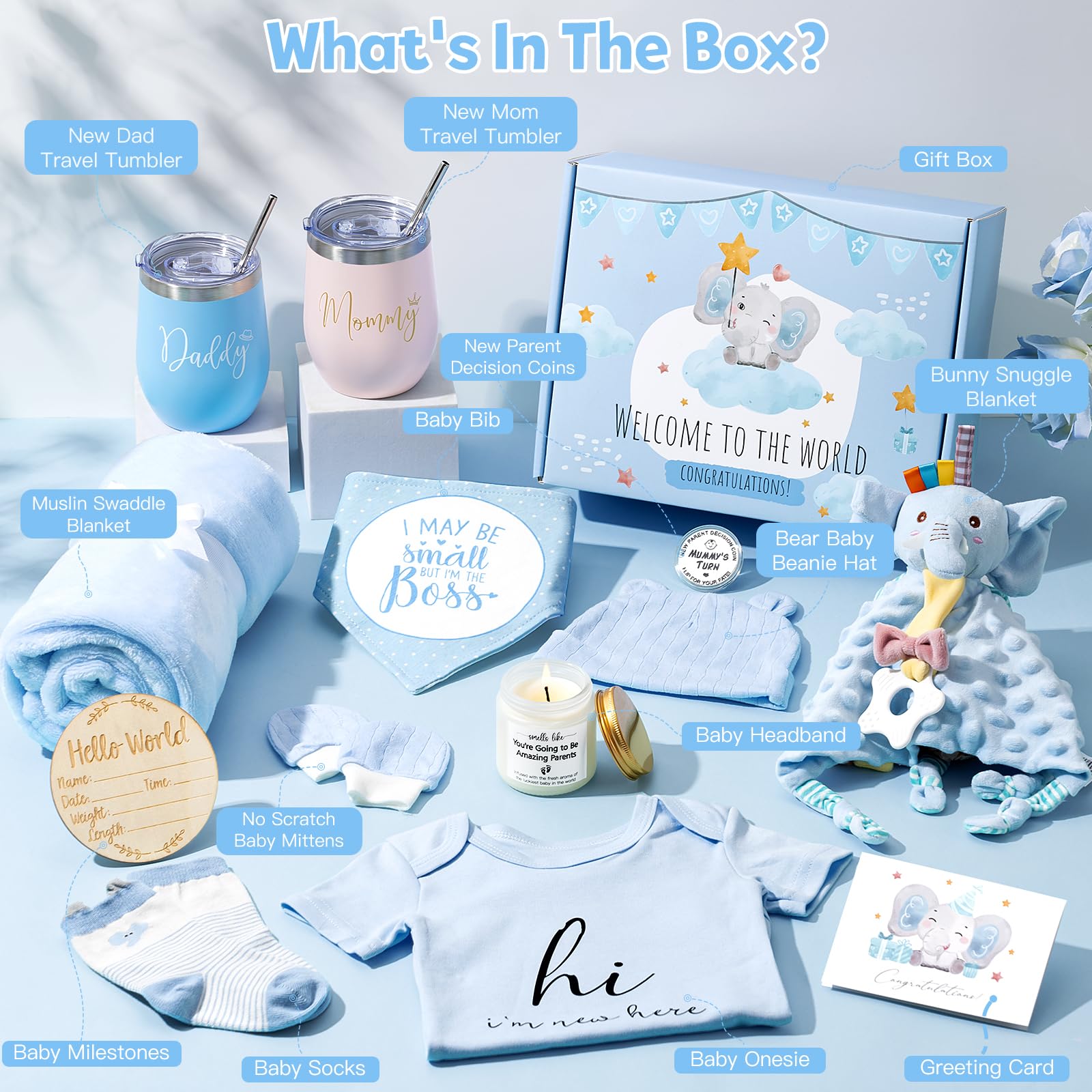 Juego de regalo para bebé, regalos para bebé, regalos para mamá nueva para mujeres