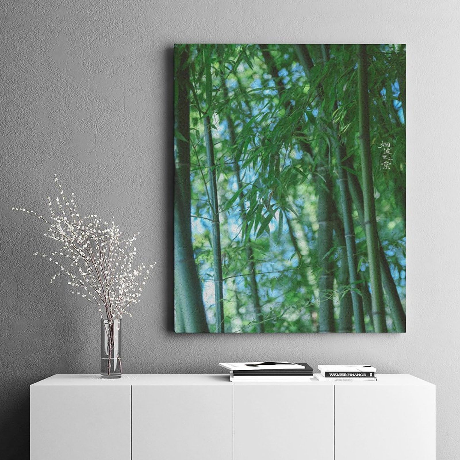 Amazon | 緑豊かな竹林 数字油絵 シュリーレン 写真 自然 数字キット