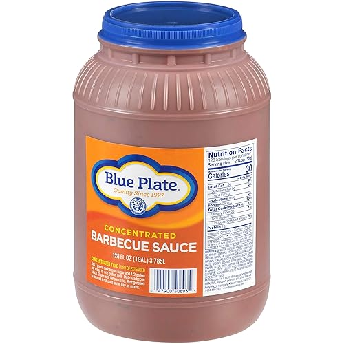 Salsa concentrada para barbacoa Blue Plate, 1 galón - 4 por caja.