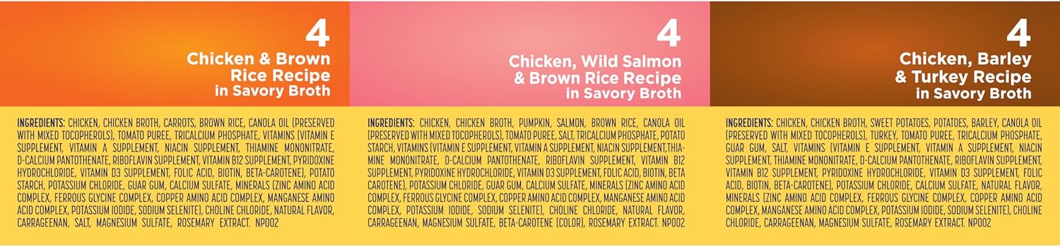 Nature’s Recipe Chicken, Salmon and Turkey Recipes Variety Pack Wet Dog Food, 12-2.75 oz. Cups, 2 Count - Image 7