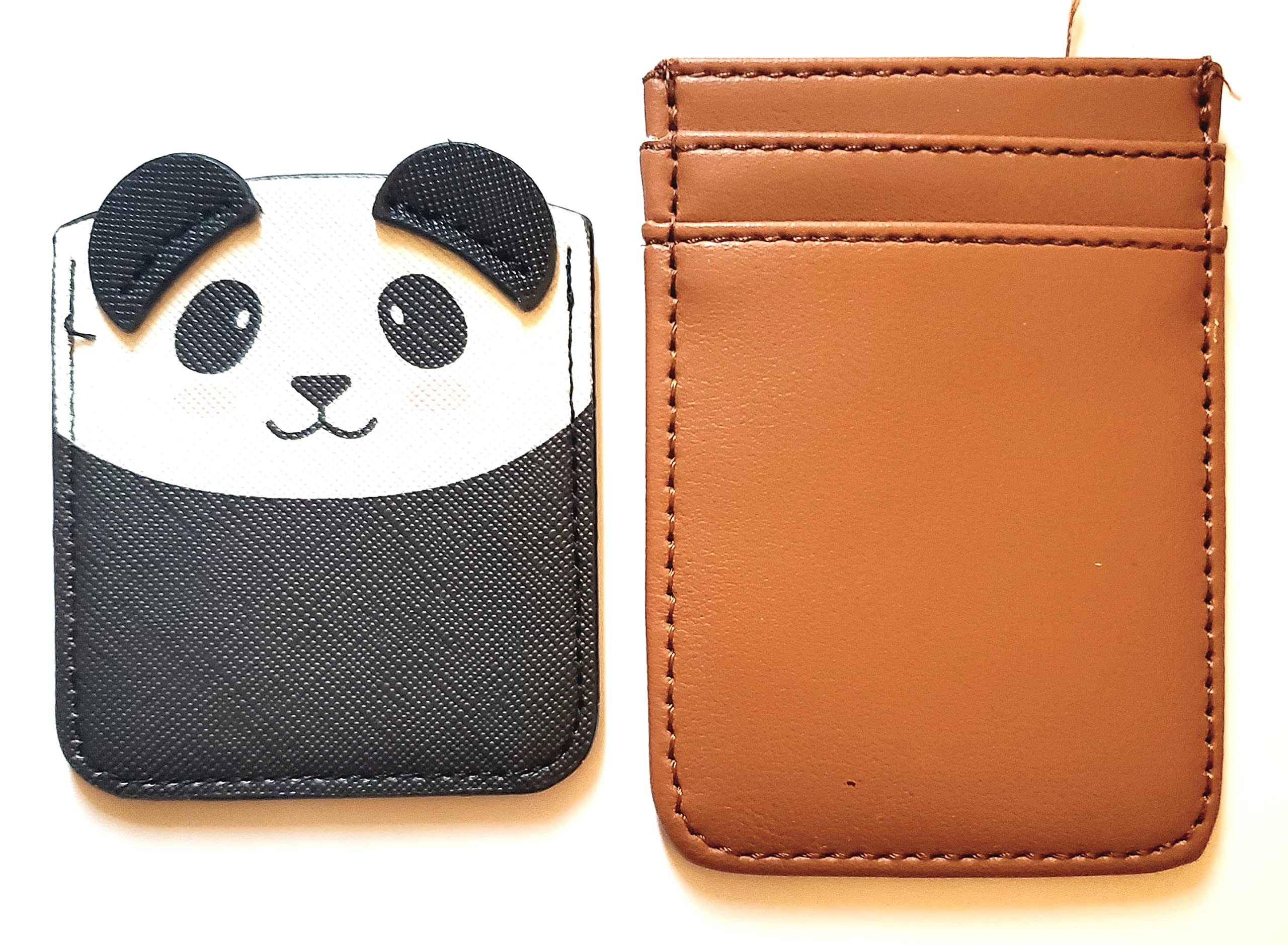 NOBO No Boundaries Phone Sticker Pocket Bundle (Panda/Brown)