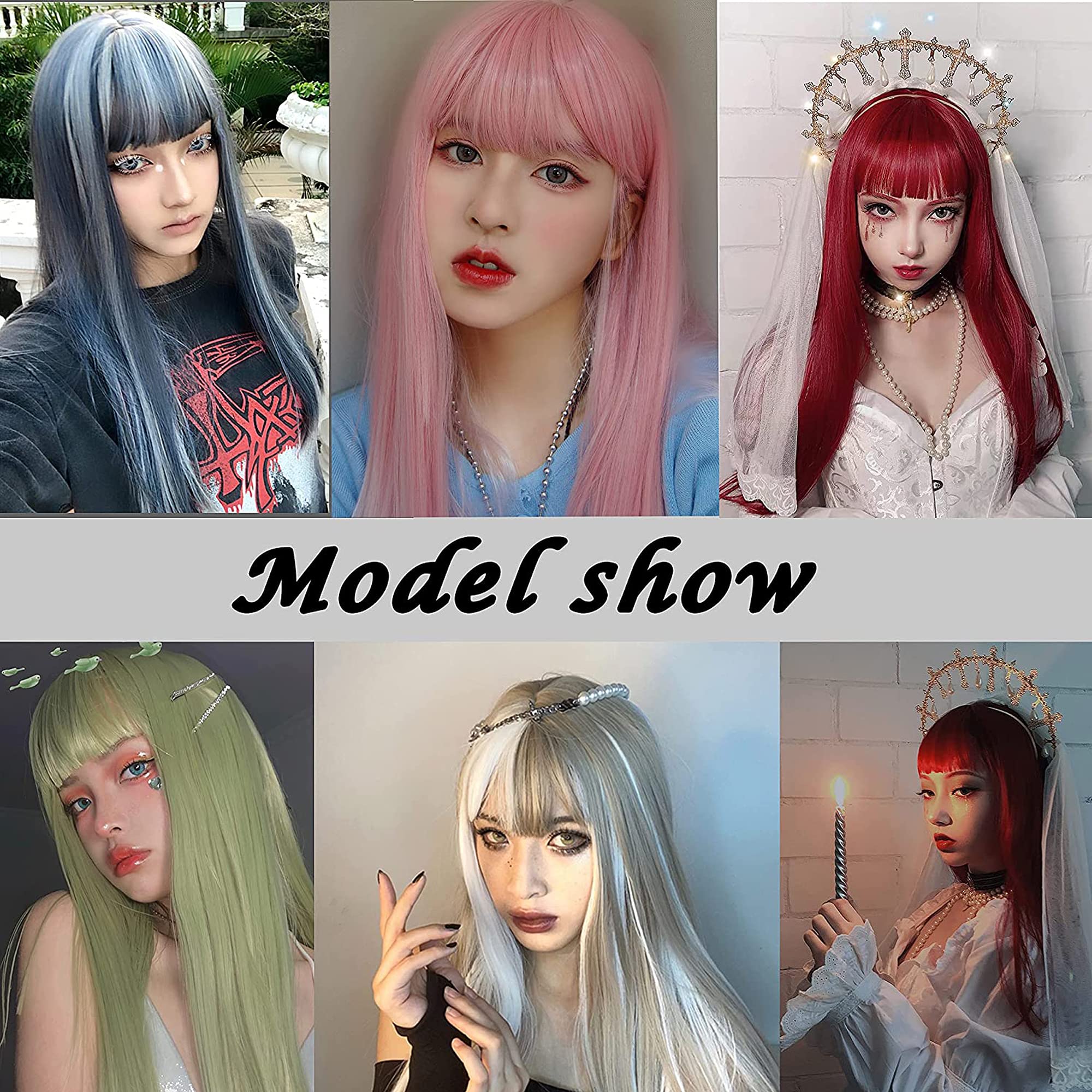 Brandsseller Damespruik korte bob met pony – Kunsthaar pruik met haarnetje inbegrepen – Perfect voor carnaval, themafeest, cosplay of theatershow – One size – Donkergroen