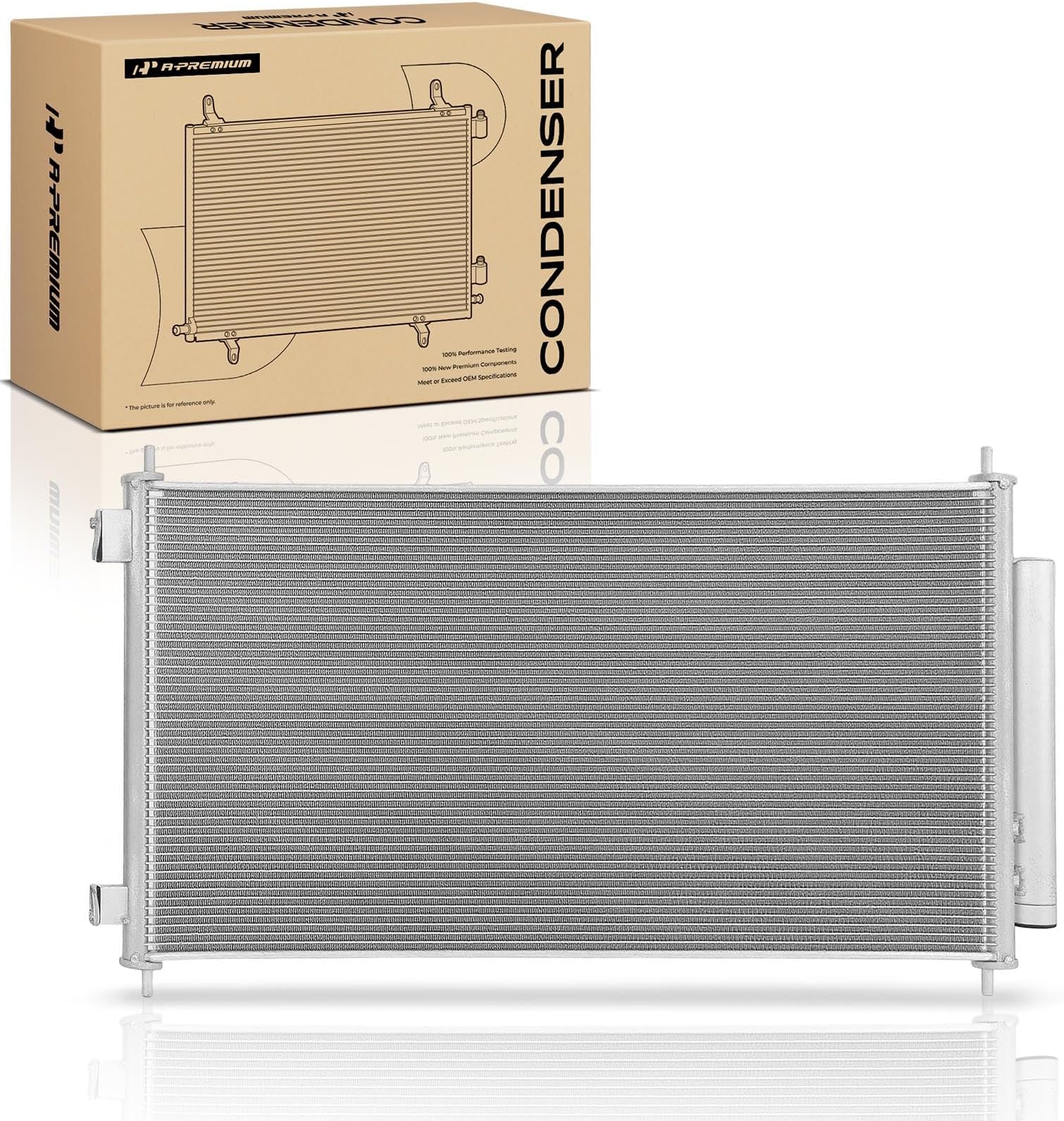A-Premium Air Conditioning A/C Condenser - Fits for 3599 - Compatible with 2007-2011 Honda CR-V L4 2.4L, Sport Utility
