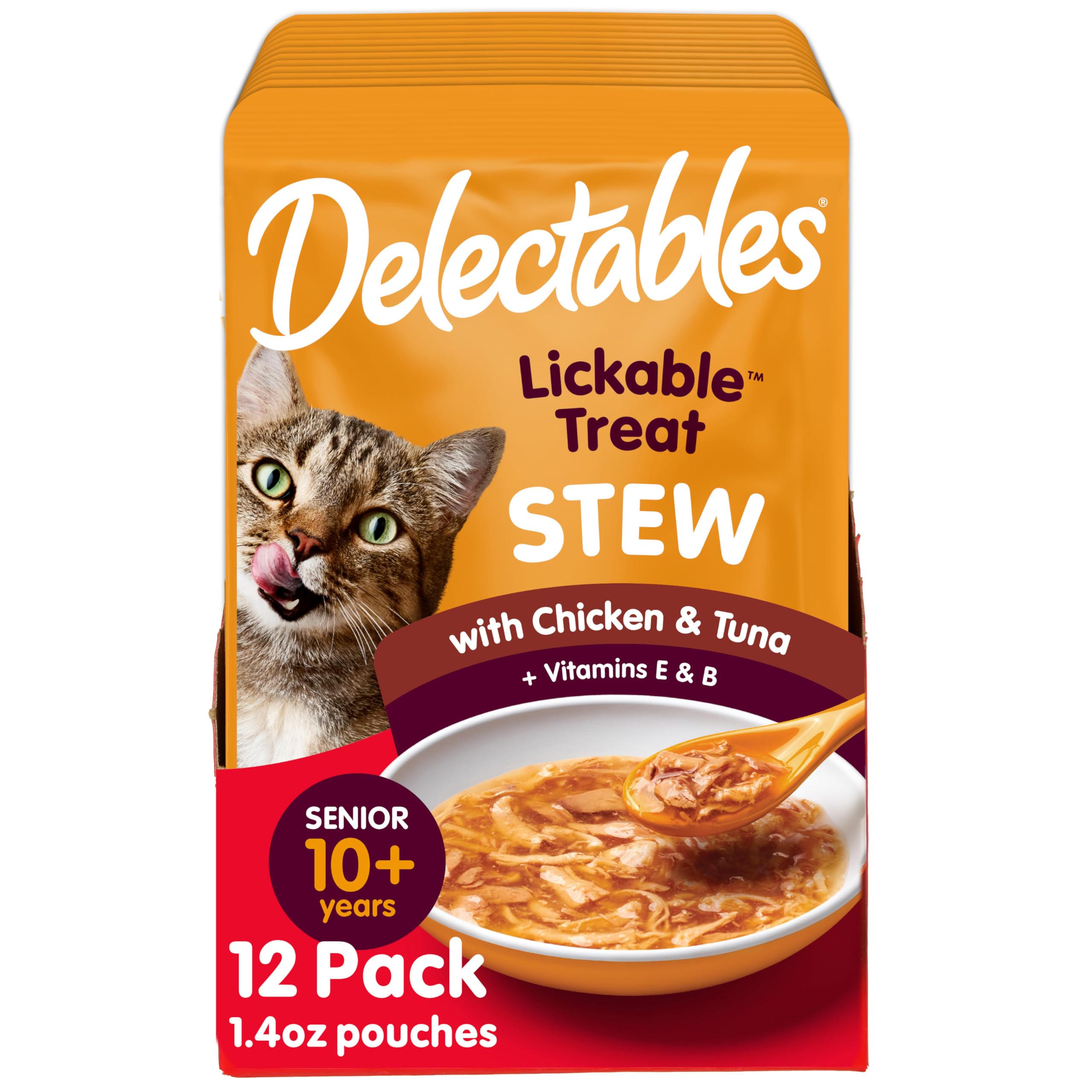 Hartz Delectables Stew Lickable Treat, Pack of 12