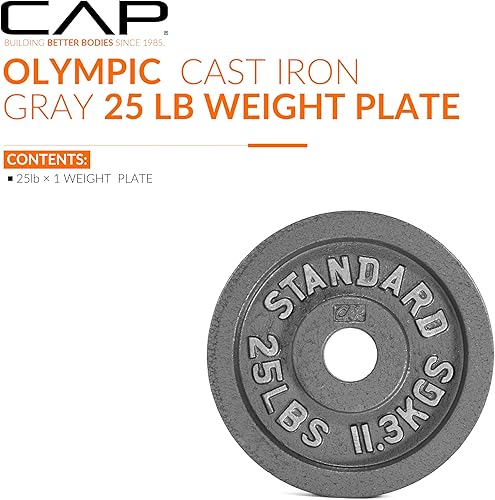 Miniatura 84 de CAP Barbell Placa de peso olímpica de 2 pulgadas Múltiples opciones