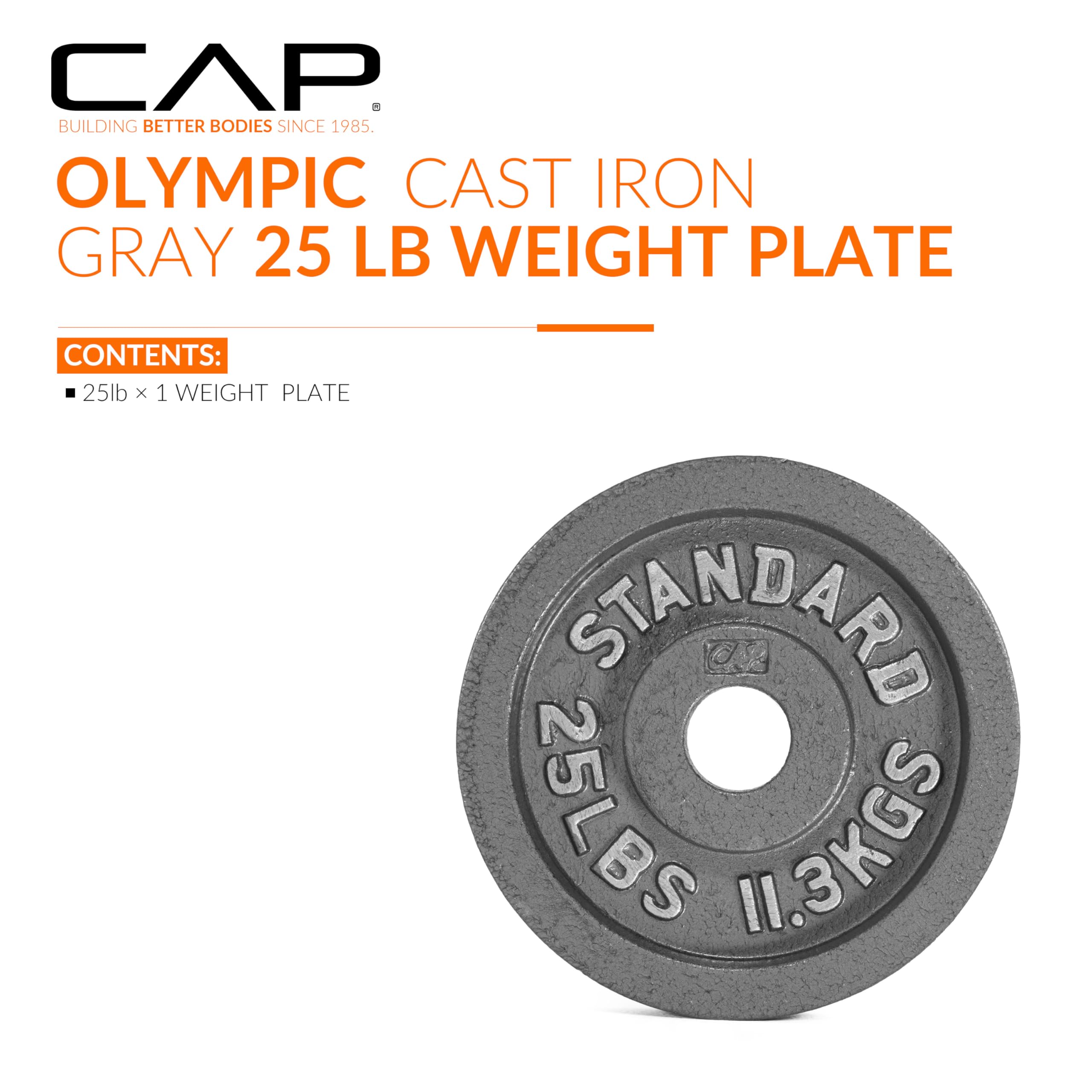Lot De 2 Disques De Poids CAP 5lb – Trou Central 2 Pouces – Fonte Olympique