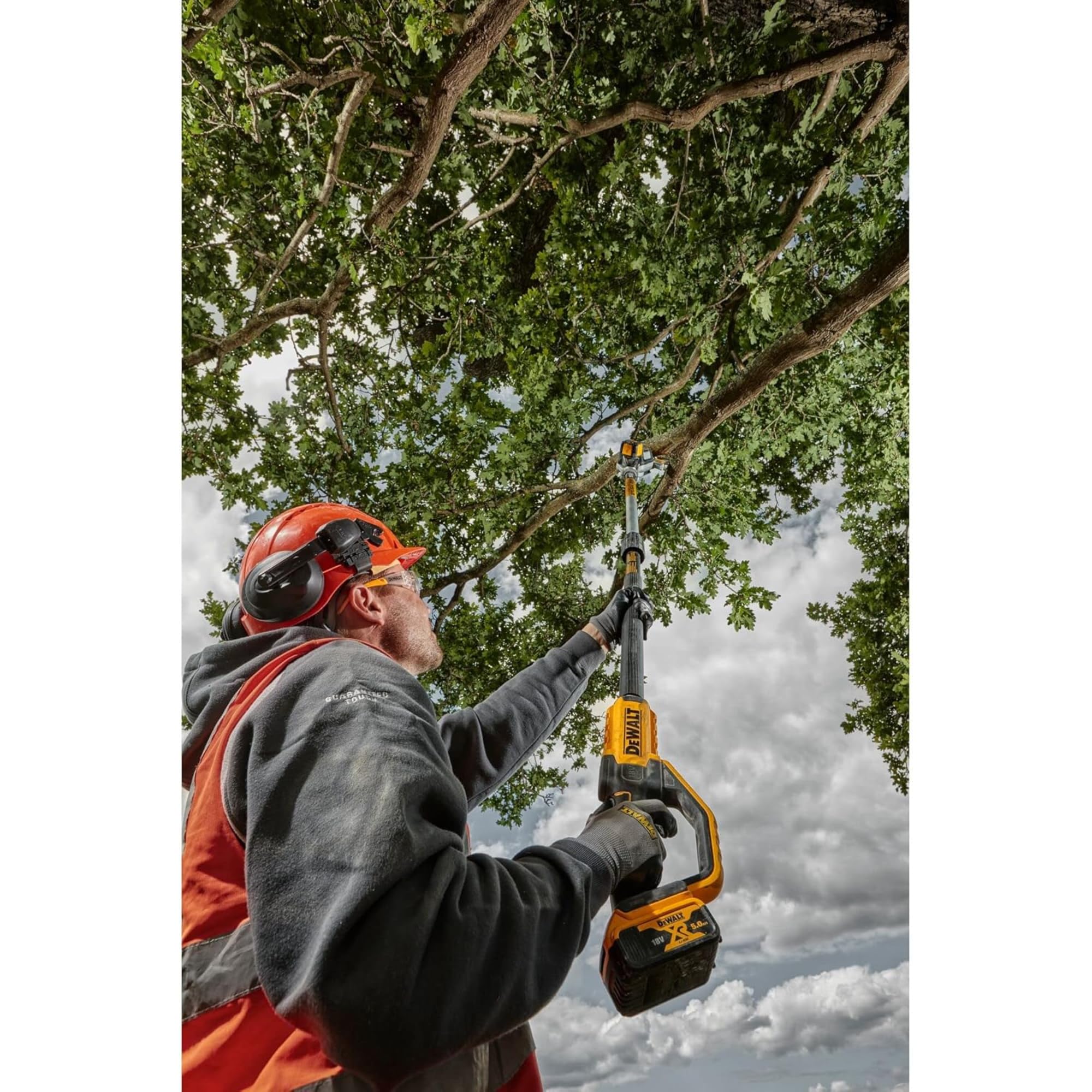 Dewalt 18V Akku-Hochentaster DCMPS567N (bürstenlos, bis zu 3 Meter Arbeitslänge, Schwertlänge 20cm, automatische Kettenschmierung, inkl. Zubehör, Lieferung ohne Akku & Ladegerät)