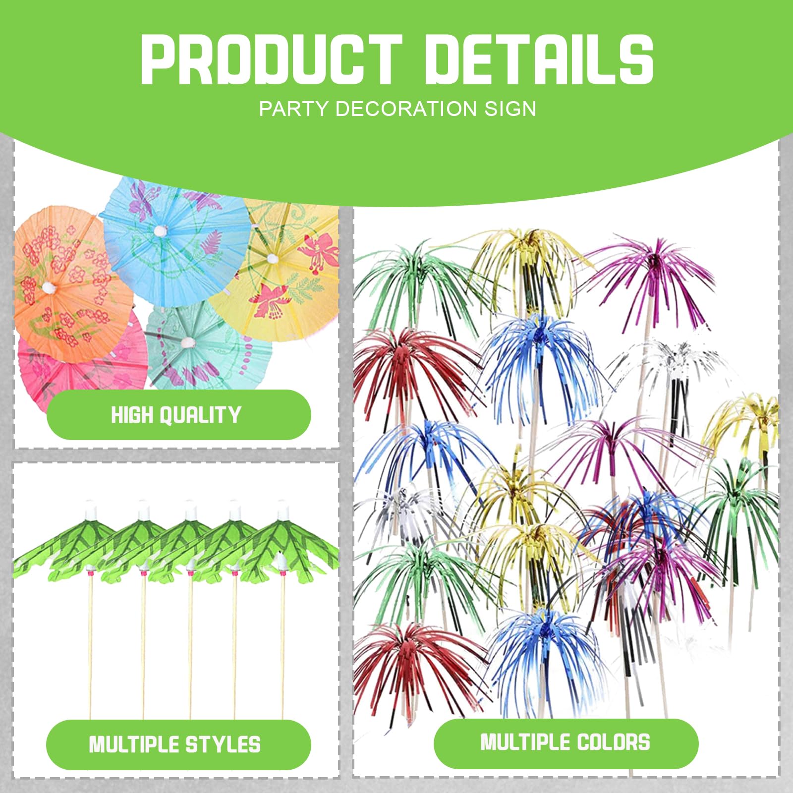 80 Pcs Cocktail Accessories For Drinks, Cocktails Decorations For
