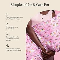 Vista 7 de Lisa Frank x Kitsch - Funda de almohada de satén con cremallera para cabello y piel, más suave que las fundas de almohada de seda, funda de almohada