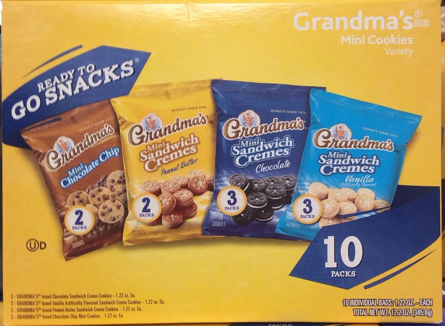 Grandma's Mini Cookies Cookies Varietymini Chocolate Chip