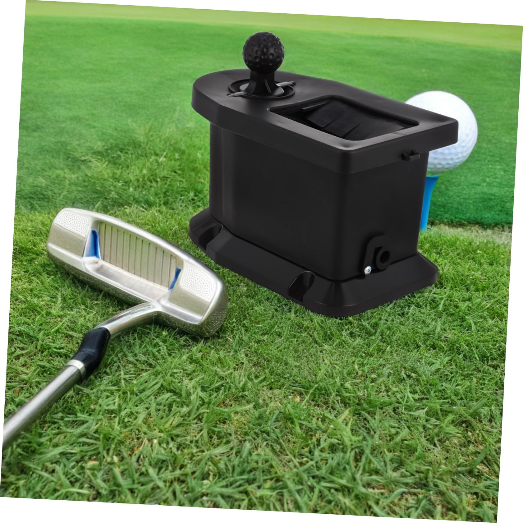 iplusmile Limpiador Portátil Palos y Bolas de Golf Manual Ergonómico y Accesorio Versátil para Carrito Eléctrico Color Negro