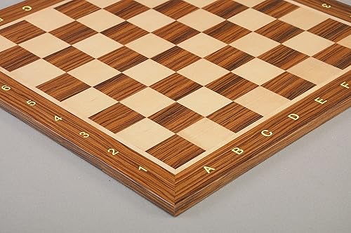 Miniatura 2 de The House of Staunton Tablero de ajedrez birmano de madera de palisandro y arce - Cuadrados de 2.25 pulgadas con notación