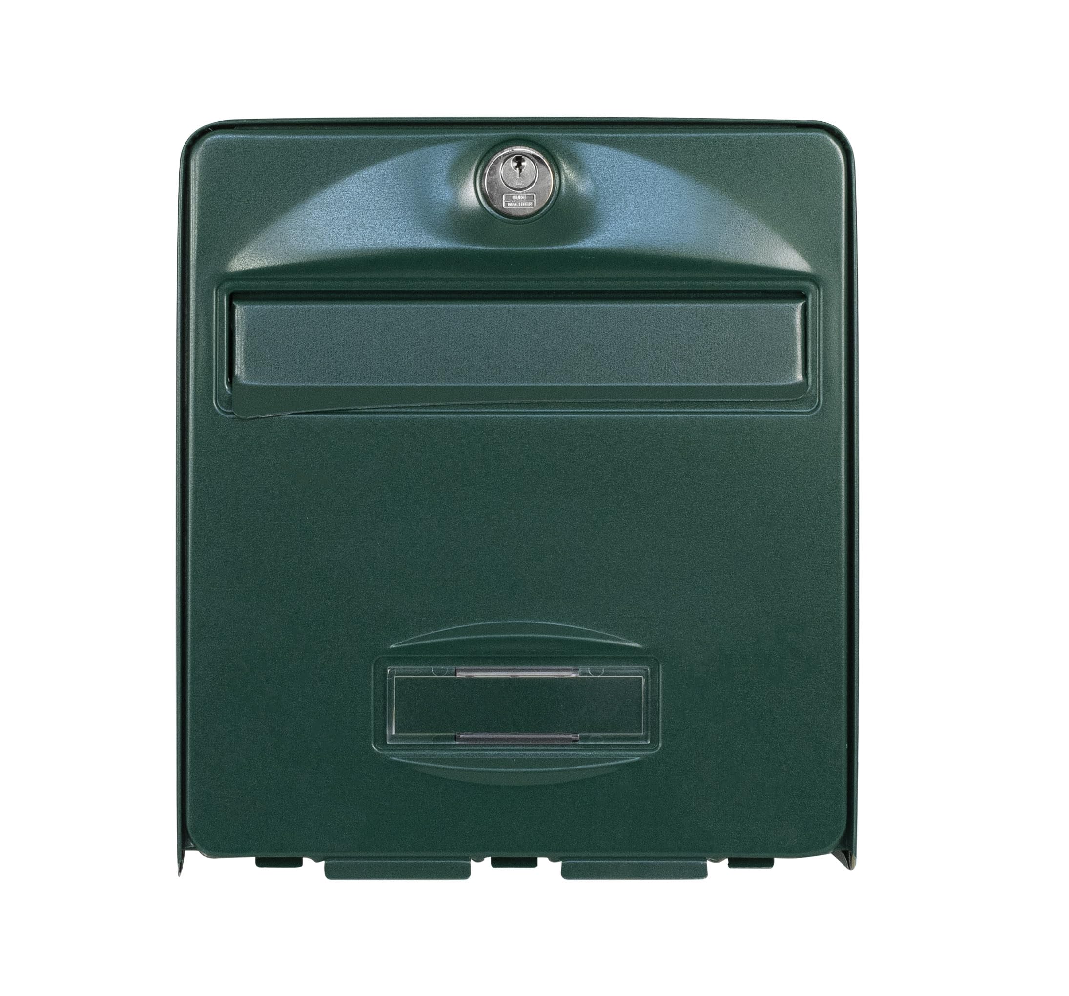 BURG-WÄCHTER Boîte aux Lettres Agréée La Poste, 2 Portes, 509 VE BALthazar, Vert, en Acier Galvanisé, Avec Porte à Ouverture Totale et Stop-Courrier (Porte bloquée à 120°)