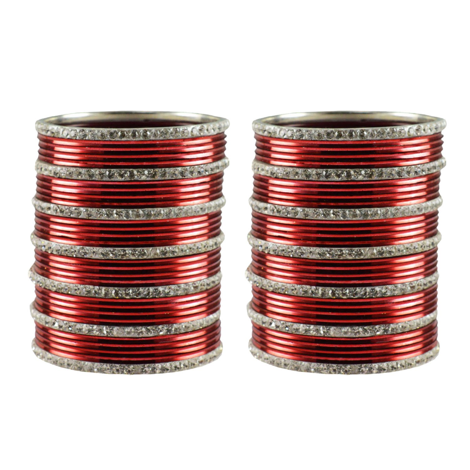 Vidhya Kangan Bangle Set for Women (Red) (ban3487-2.14) (B01N7G0326) Amazon Price History, Amazon Price Tracker