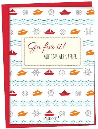 Go for it! Auf ins Abenteuer: Spruch-Heftchen mit Kuvert