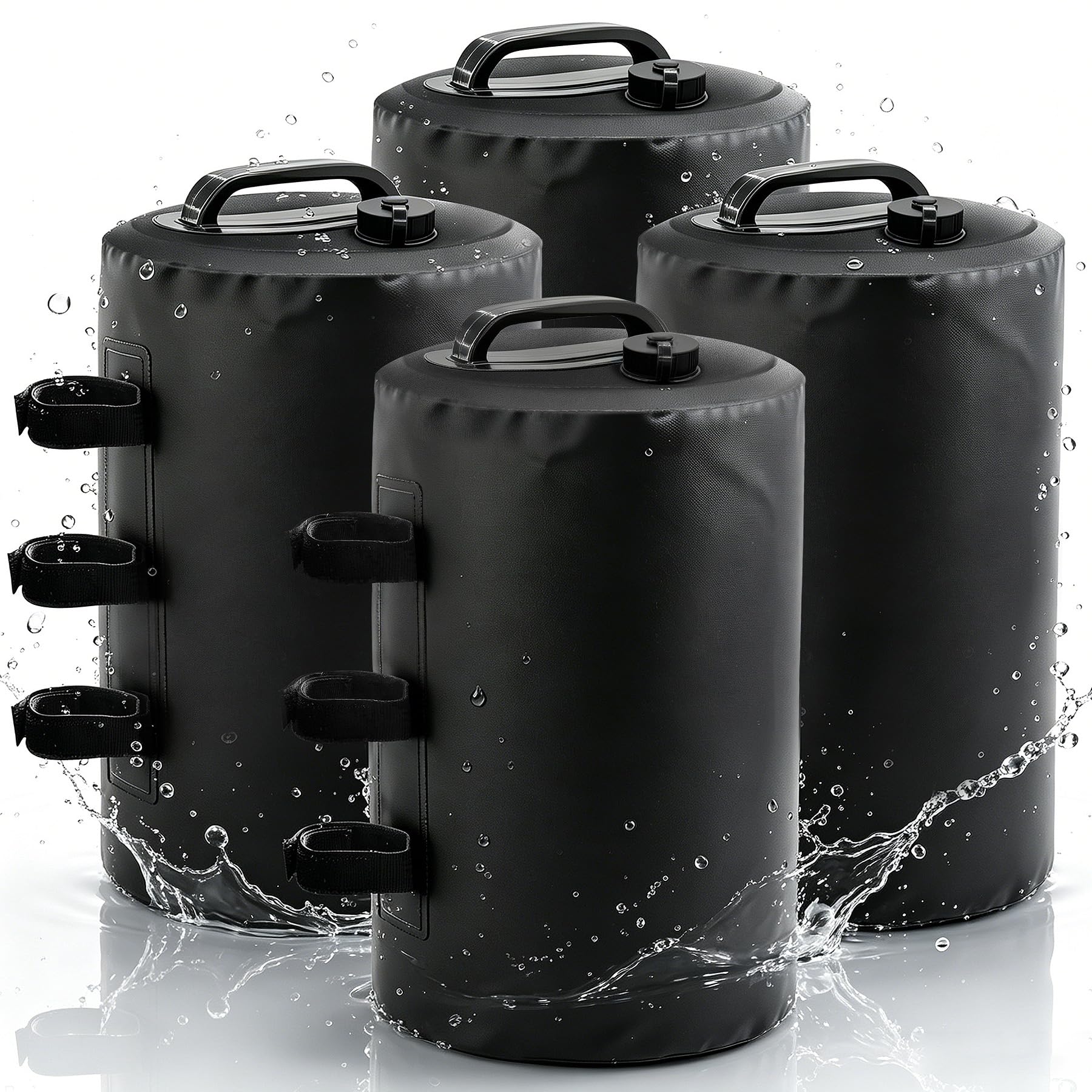 VEEKAY Set di 4 Zavorre per Gazebo,10L Zavorre per Gambe di Gazebo,per Tende Pop-up,Ombrelloni e Tensostrutture