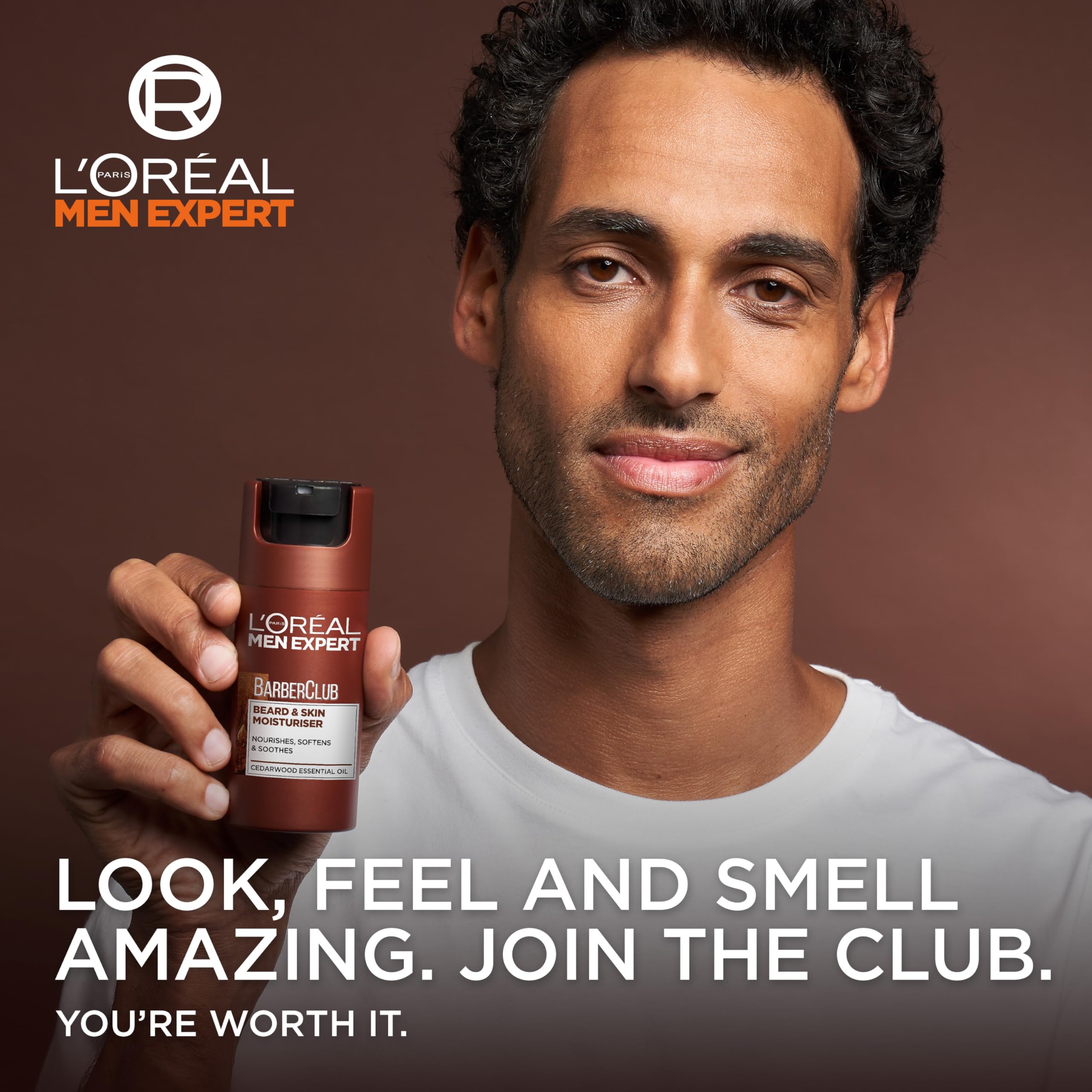 L'Oréal Paris Crema Idratante 2 in 1, Per Viso e Barba, Pelle Più Idratata e Barba Più Curata, Adatto a Tutti i Tipi di Pelle, Anche Quelle Sensibili, Barber Club, Men Expert, Maxi Formato, 100 ml
