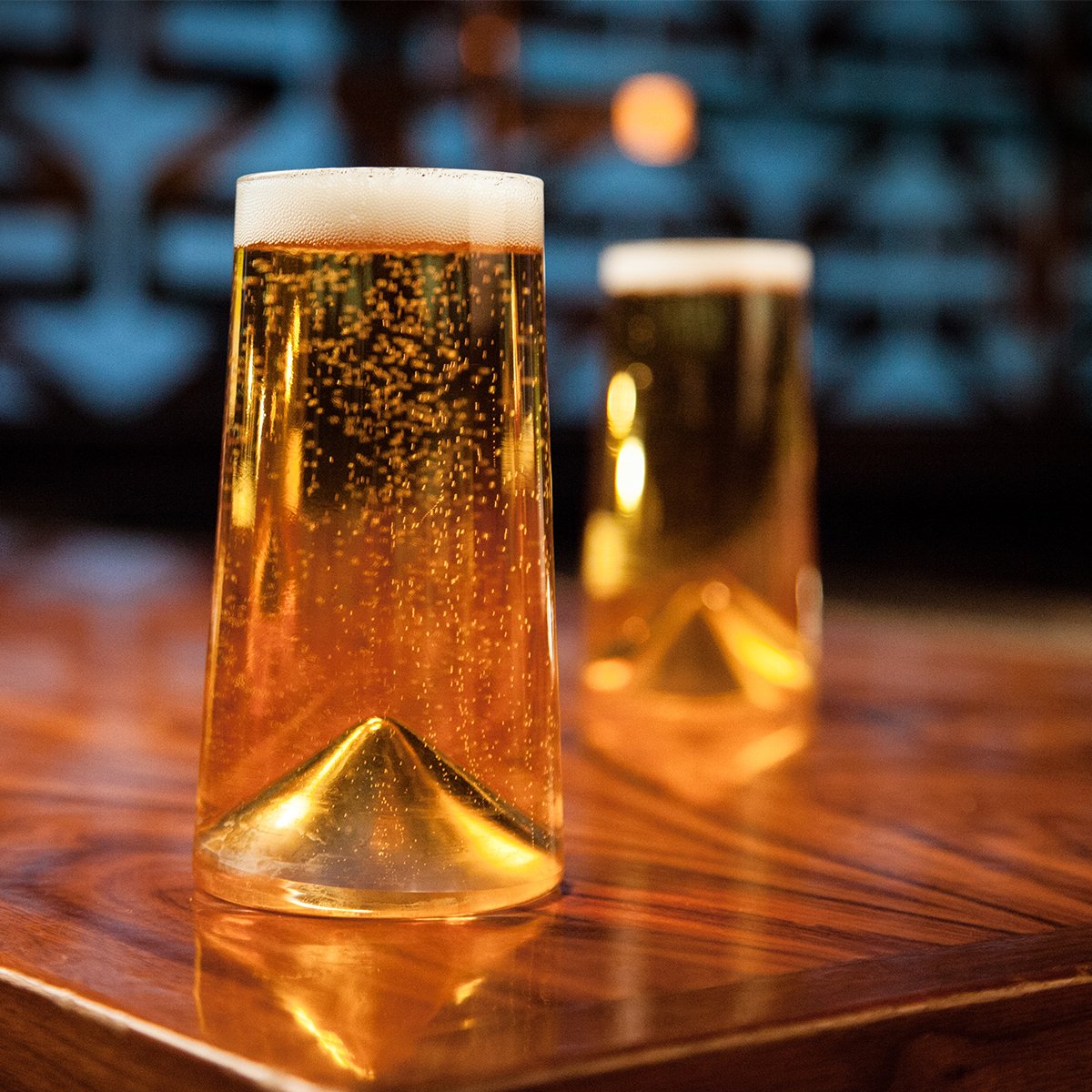 Sempli Vasos de Vidrio Monti-Birra Cerveza Juego de 2
