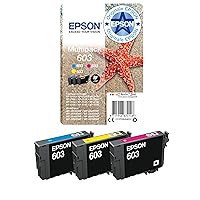 Epson Cartucce Originali per Stampante Getto d'Inchiostro, 3 Colori Ciano