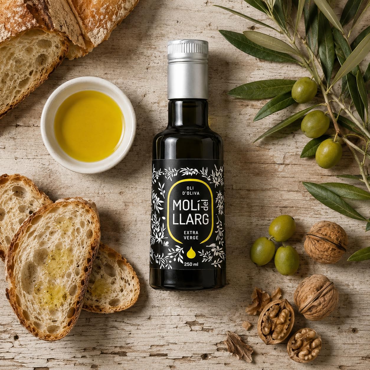 FORÉS | Aceite De Oliva Virgen Extra | Pack 12 Botellas Cristal Oscurecido 250Ml | Cosecha Temprana Variedad Arbossana Fincas Propias Extracción Frío | Frutado Verde