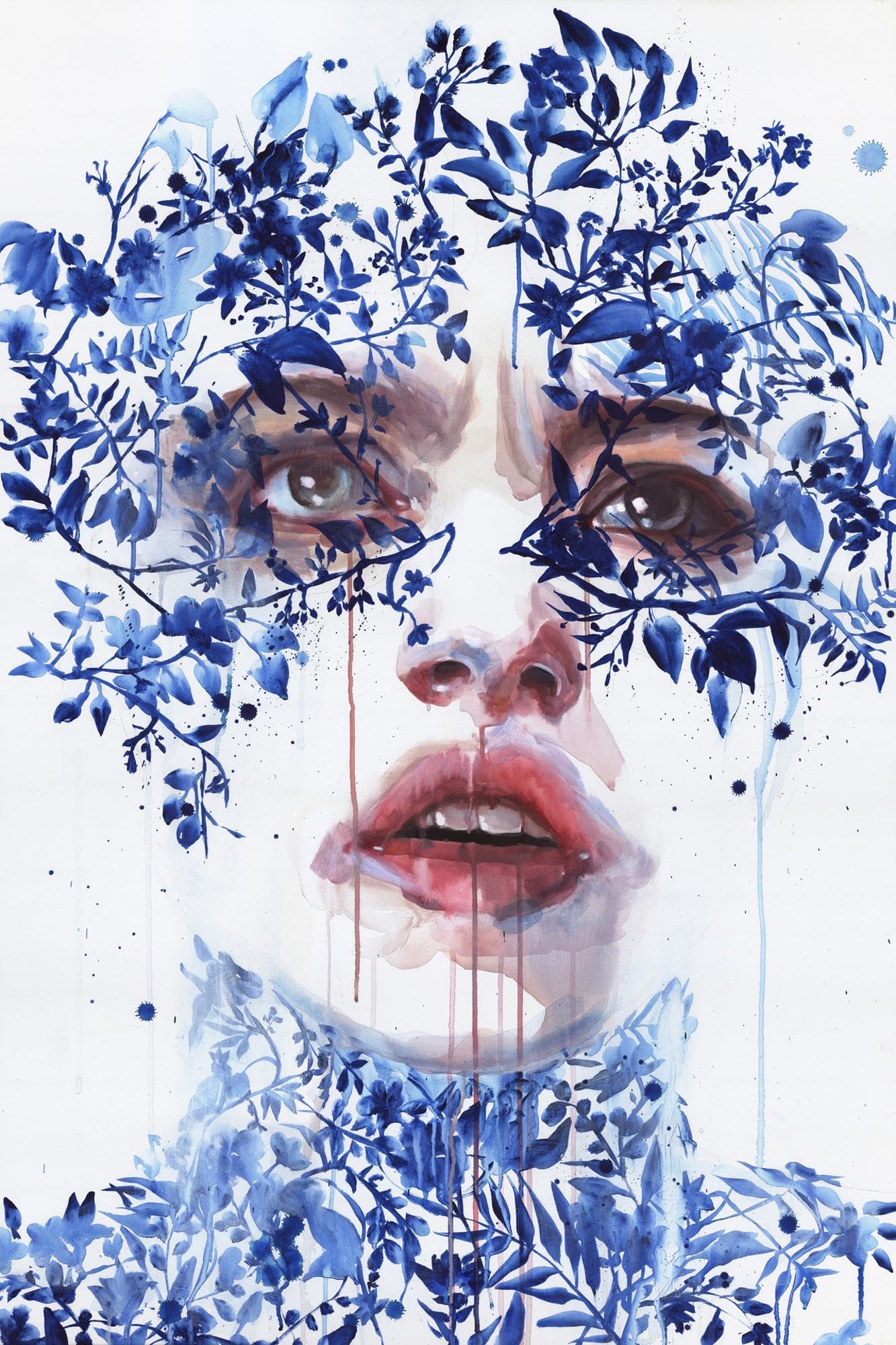 水彩画家 Agnes Cecile アグネス・セシル　未額装 プリント アート Amazon.com: ART.COM Wall Art Prints Oltremare by Agnes Cecile