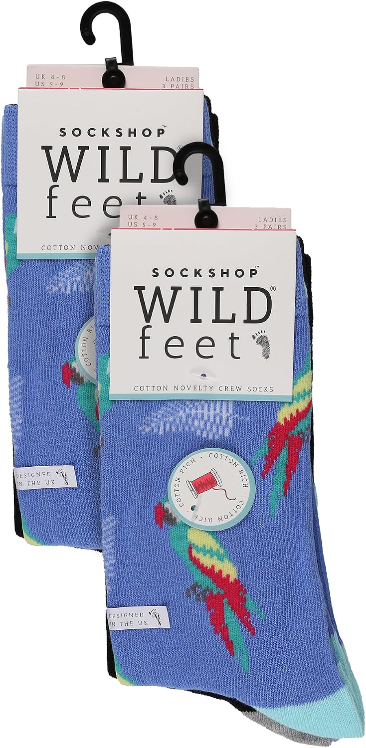 WILDFEET Confezione Da 6 Paia Di Calzini Da Donna Con Design Divertente Simpatici Calzini Con Motivo Animale Coniglio 4 8 127544190