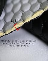 Vista 4 de Tela de espuma acolchada de vinilo con tapicería de espuma de 3/8 de pulgada para forro de automóviles, paneles de puertas, botes y asientos. Forro