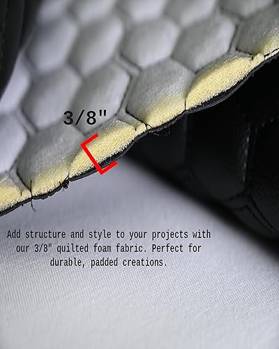 Vista 60 de Tela de espuma acolchada de vinilo con tapicería de espuma de 3/8 pulgadas, 52 pulgadas de ancho, vendido por The Yard/Fabric Empire