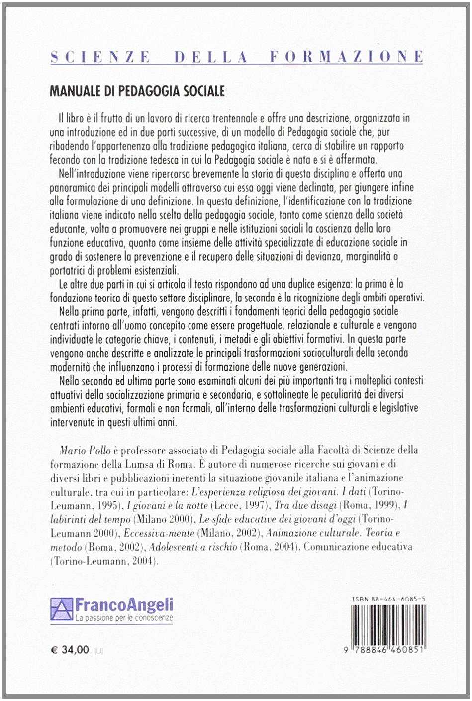 Manuale di pedagogia sociale