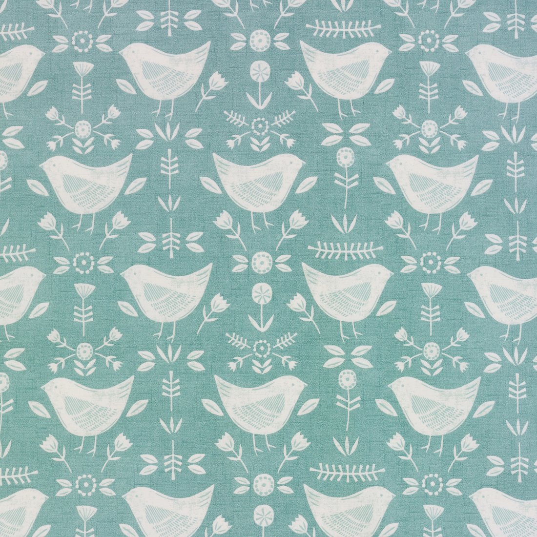 Jolee Tablecloths Blue Narvik Seafoam Duck Egg Bird Scandinavian Oilcloth Wipe Clean Tablecloth 134Cm X 170Cm Rectangle (53" X 67")