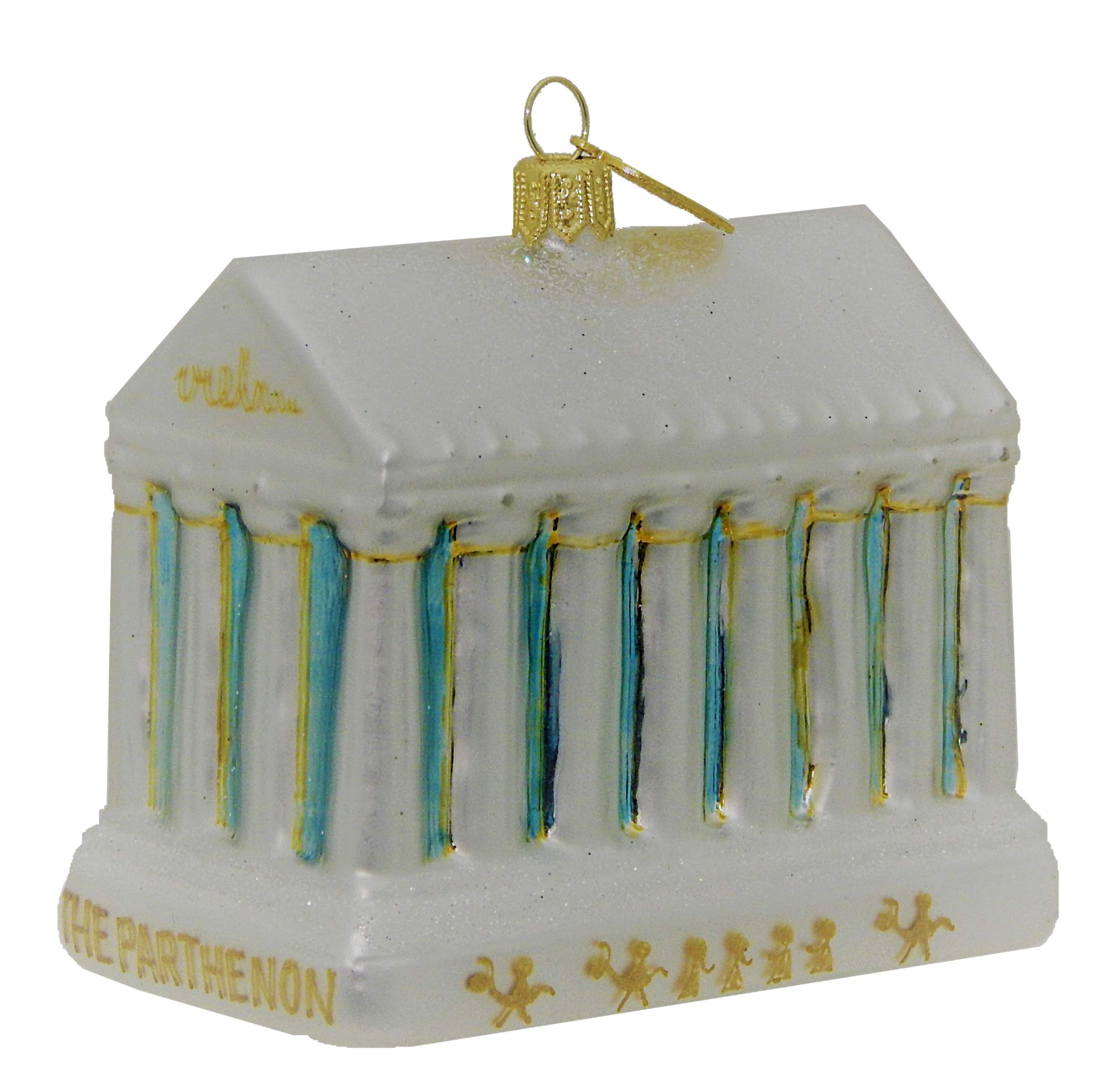 Landmark Creations' The Parthenon European Blown Glass Christmas Ornament