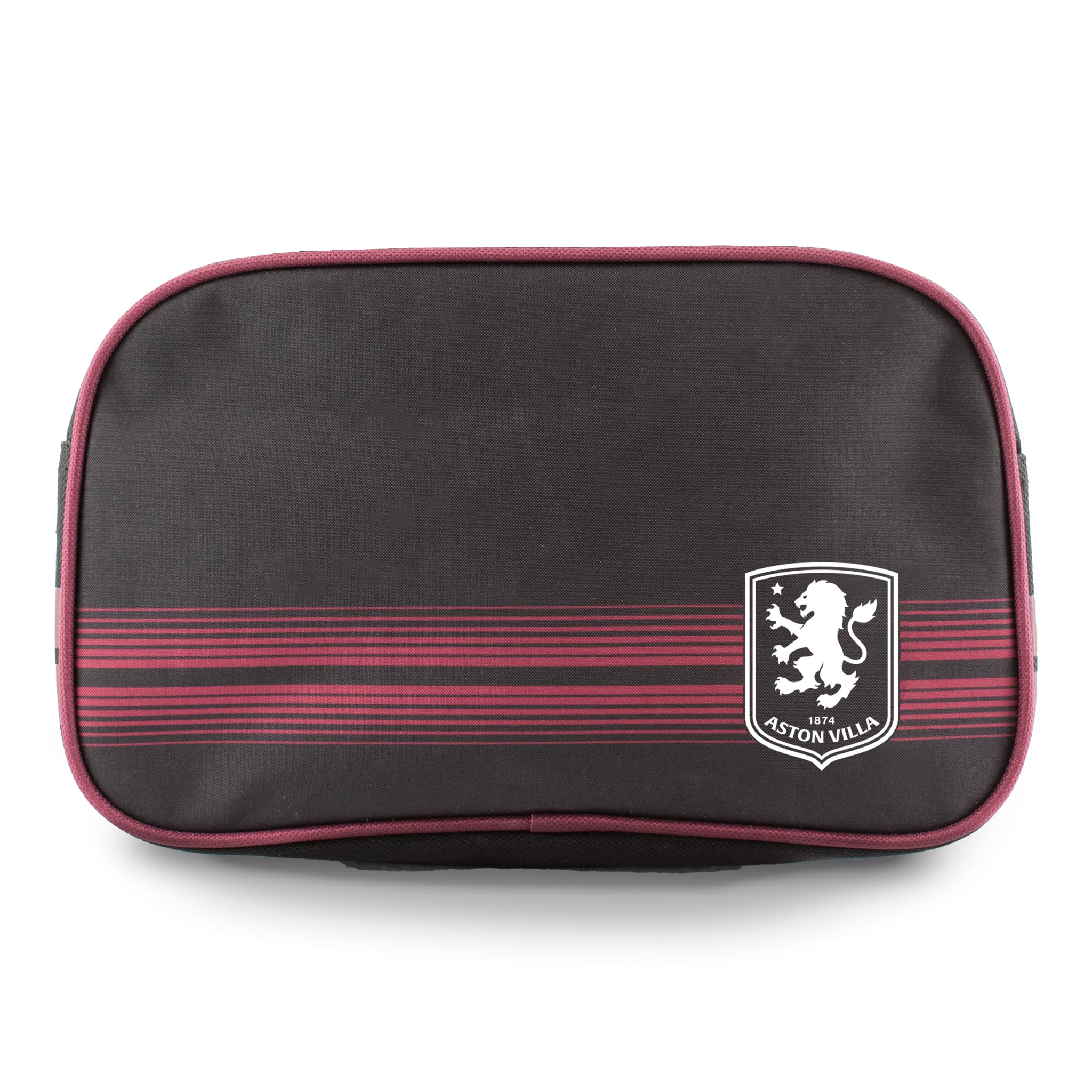 Hy-Pro Officially Licensed Aston Villa Matchday Bag - Compact Travel Bag (23x16.5x10cm) - Sports Gear for Essential Items with Stylish Black Design