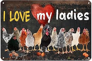 Funny Chicken Coop Signs: I Love My Ladies