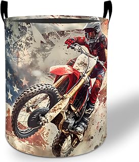 Motocross Laundry Basket Hamper