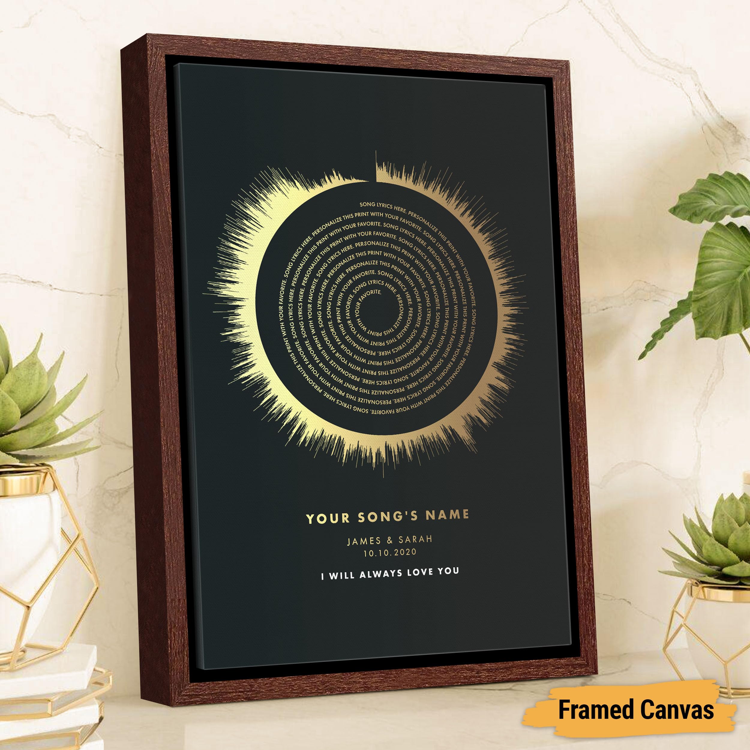 Amazon.com: VICILO Custom Song Lyrics Poster Canvas Wall Art Print