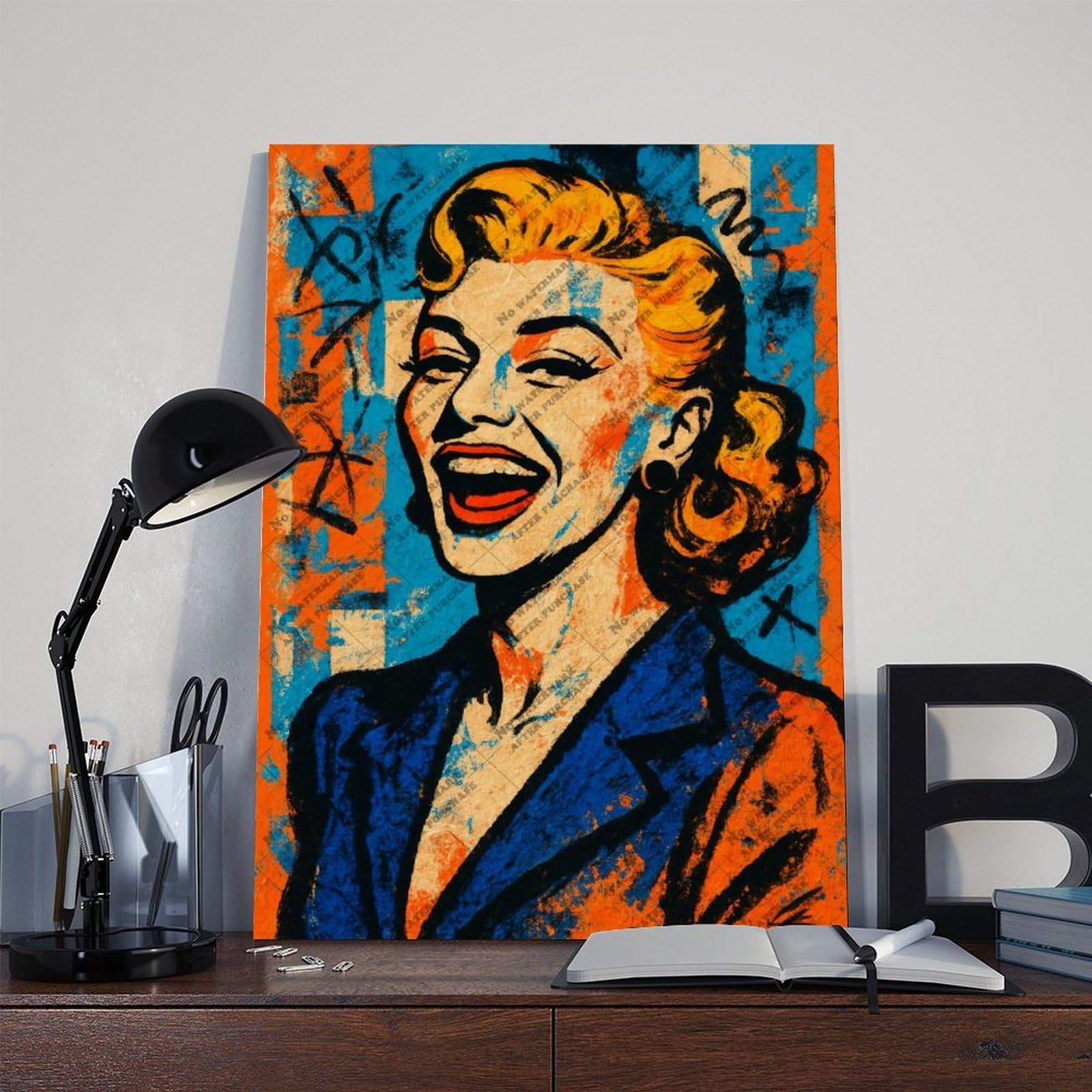 FCOJE N. 26 Poster di Ginger Rogers, commediante, arte pop per decorazione del soggiorno, 30 x 45 cm