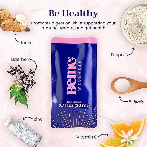 Miniatura 3 de BeMe BeHealthy & BeZen Bundle - Probióticos líquidos y suplementos de glicinato de magnesio L-teanina