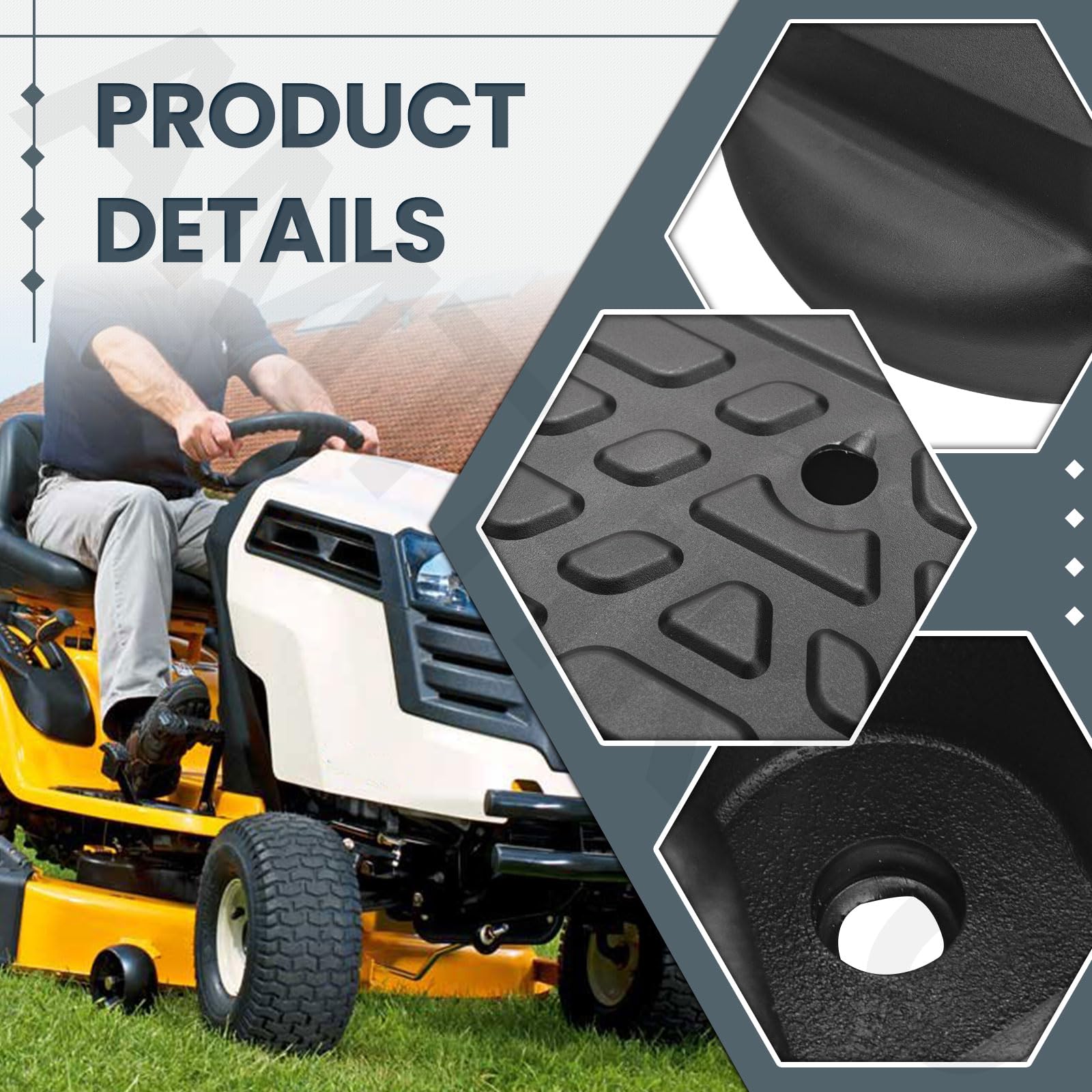 AMTHKNO 532196066 Mandrino di Copertura SX e 532197181 Coperchio mandrino DX Compatibile con Modelli Husqvarna, (RH) per 2754G, LGT2554, LGT2654, YTH2454, YTH2754