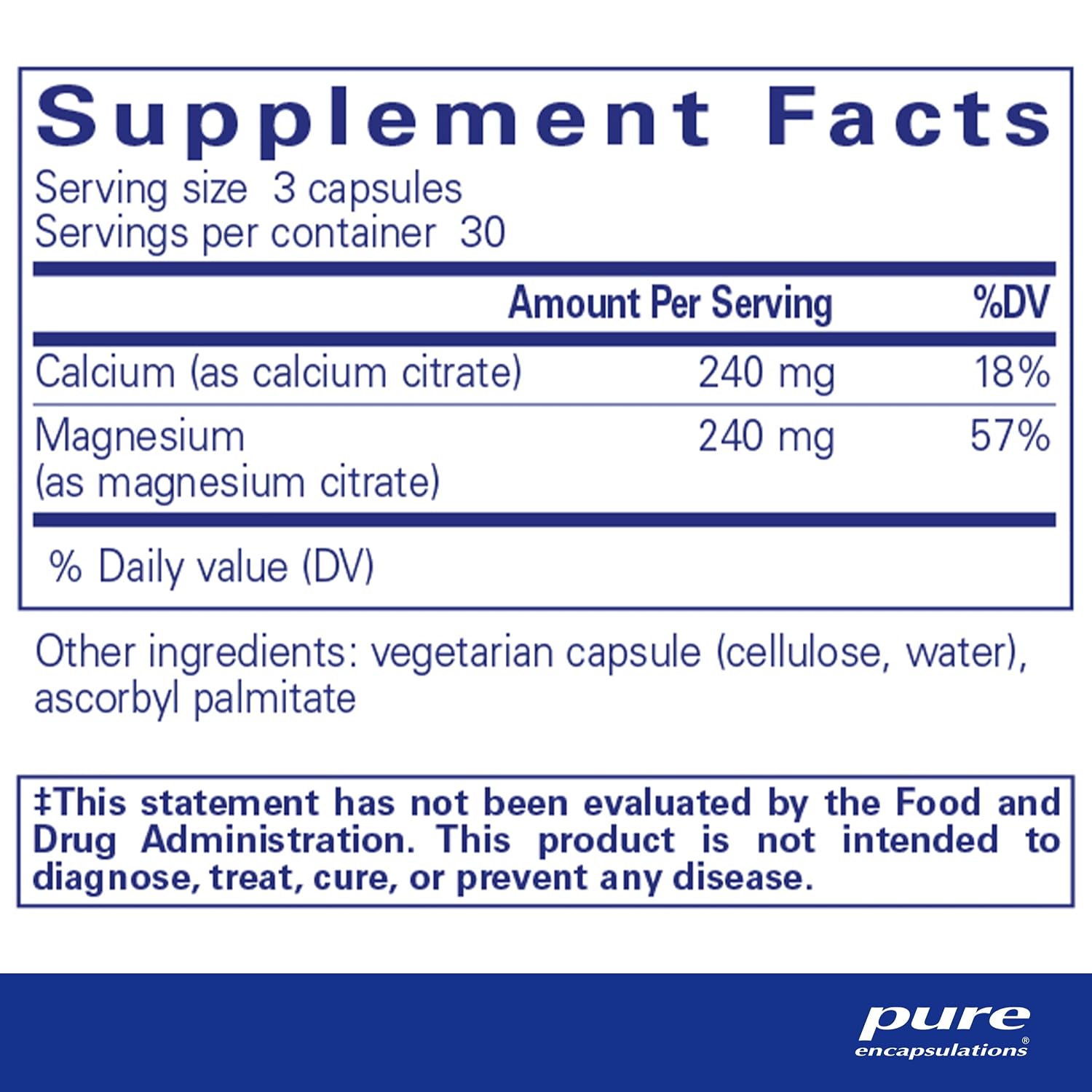 Pure Encapsulations Calcium Magnesium (Citrate) - 240 g Calcium & 240 g Magnesium - Bone Health Support - Non-GMO & Vegan - 180 Capsules 12 Pure Encapsulations Calcium Magnesium (Citrate) - 240 g Calcium & 240 g Magnesium - Bone Health Support - Non-GMO & Vegan - 180 Capsules - Image 10