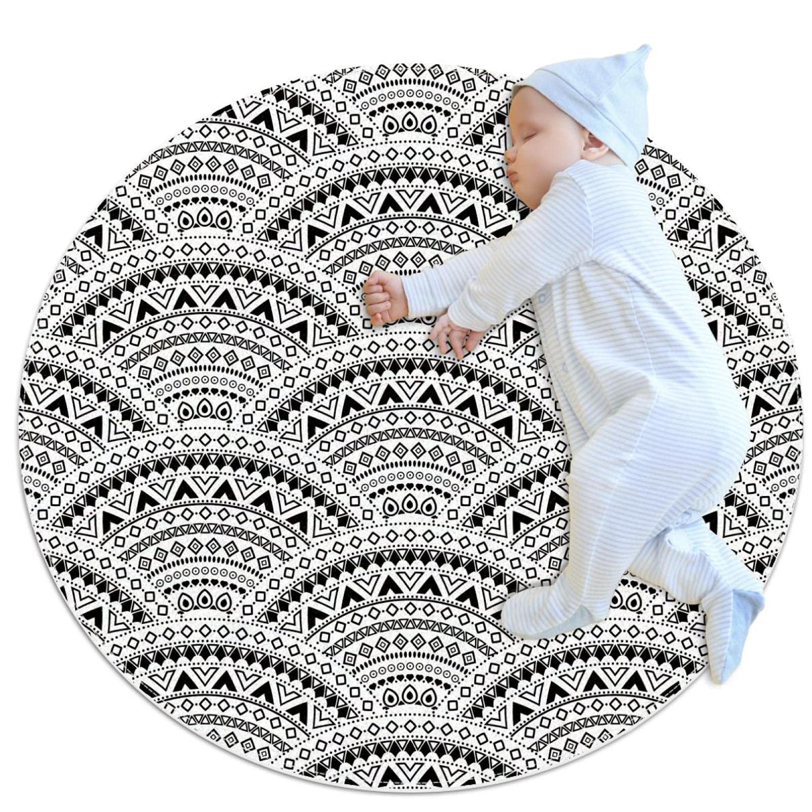 Tapis de salle de bain Sashiko mandala pour une décoration de chambre raffinée