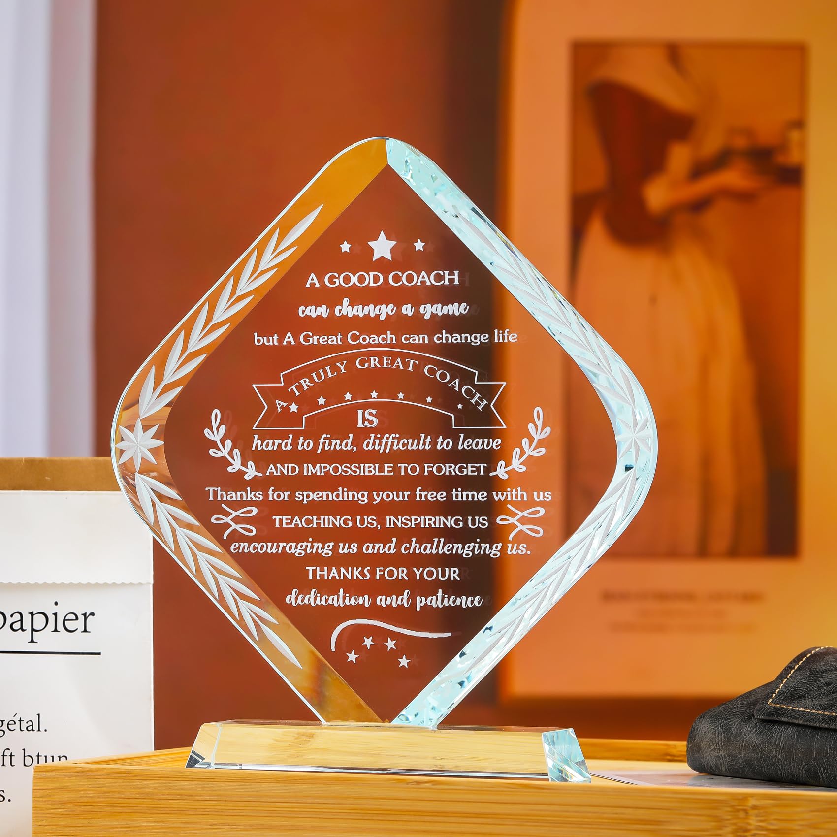YWHL Coach-Geschenke für Männer und Frauen, Fußballtrainer-Geschenk für Männer, tolles Trainer-Geschenk für Fußball, Basketball, Softball, Trainer, Heimbüro, Dekoration, Schild, Dankeschön, Coach