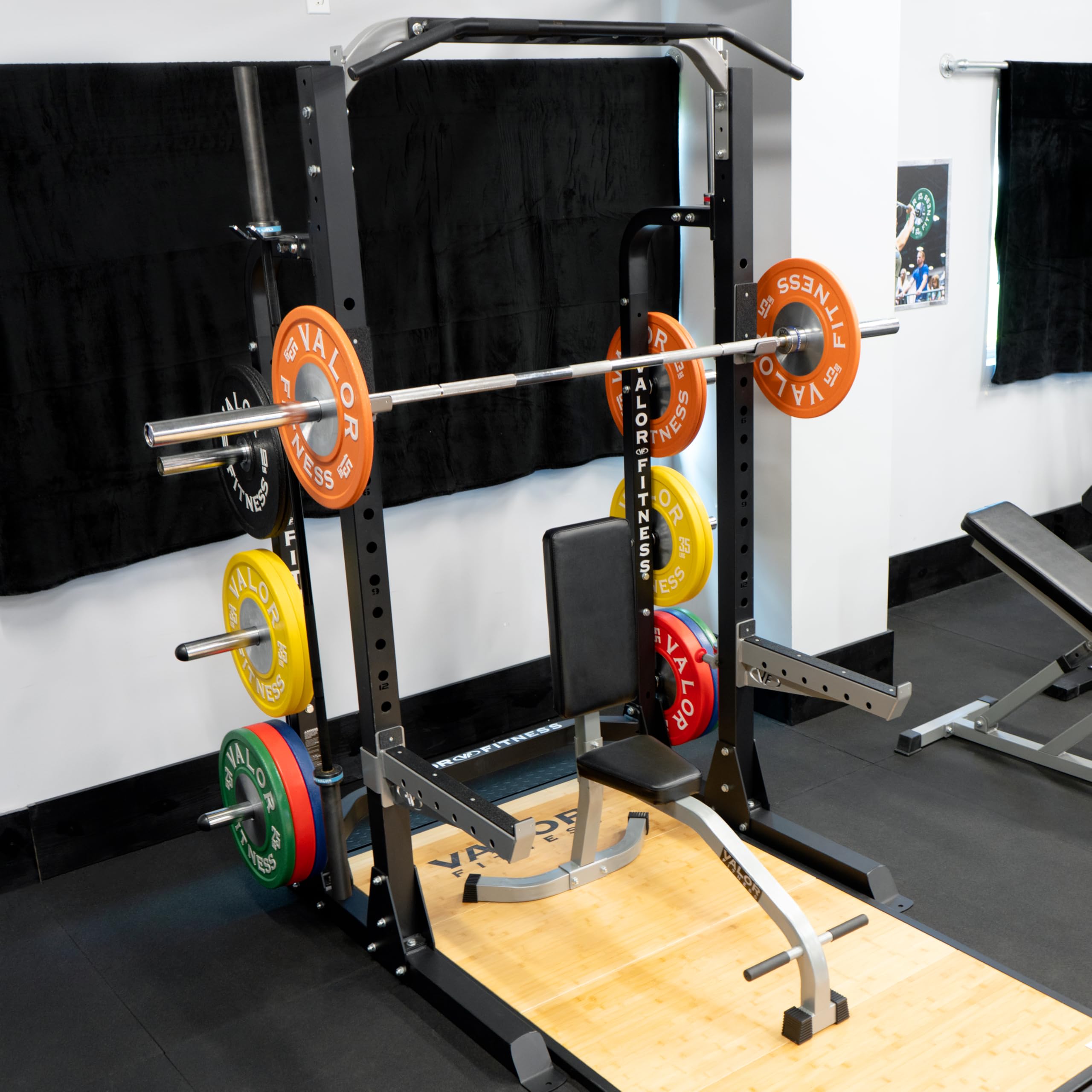 Upright Stationary Weight Bench – Shoulder Press Bench for Strength Training, Arms, Biceps, Triceps, and Home Gym Workouts