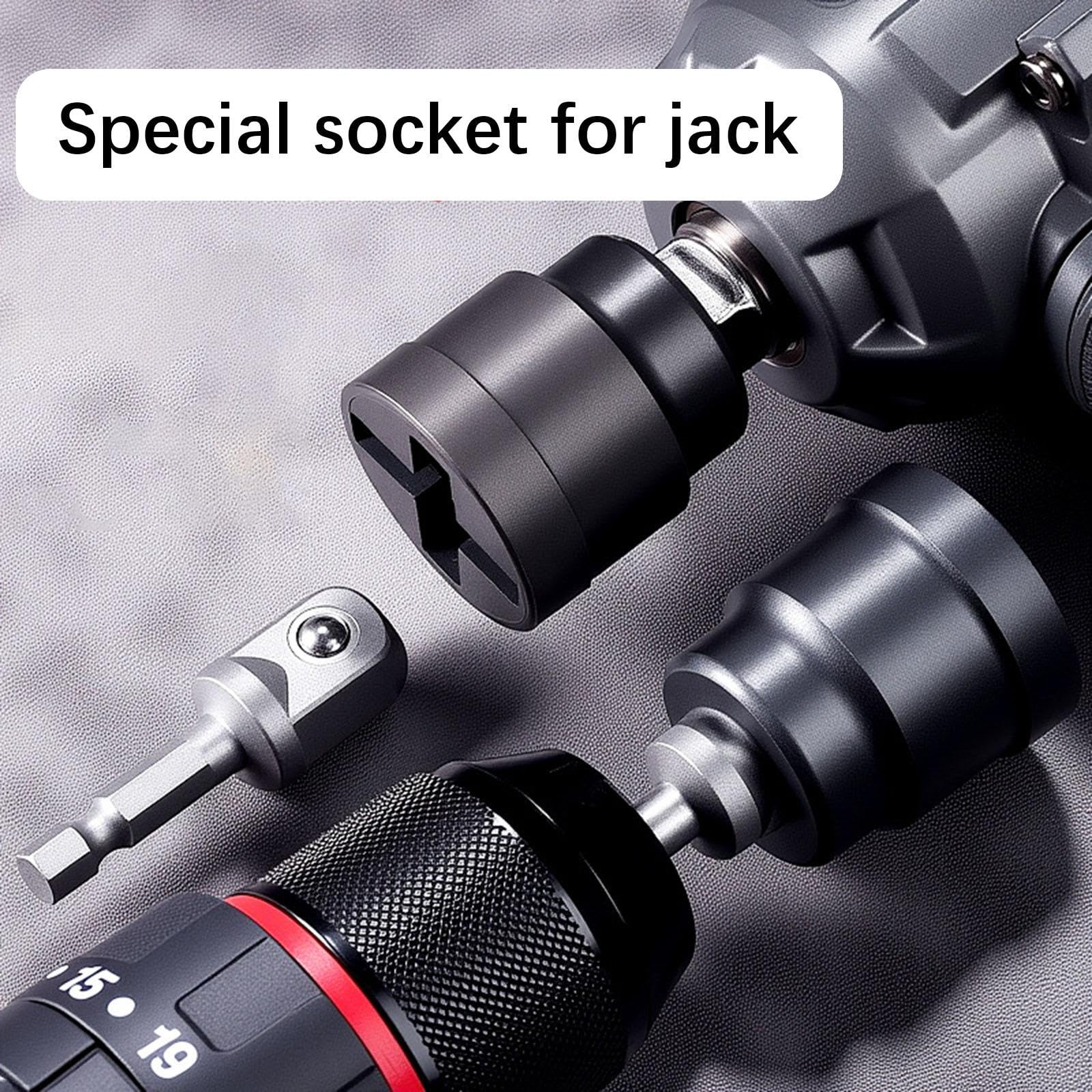 小物 ura-jack VELURA Jack Socket Stabilizer Jack Drill Adapter for Vehicle