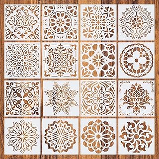 16PCS Rangoli Stencil
