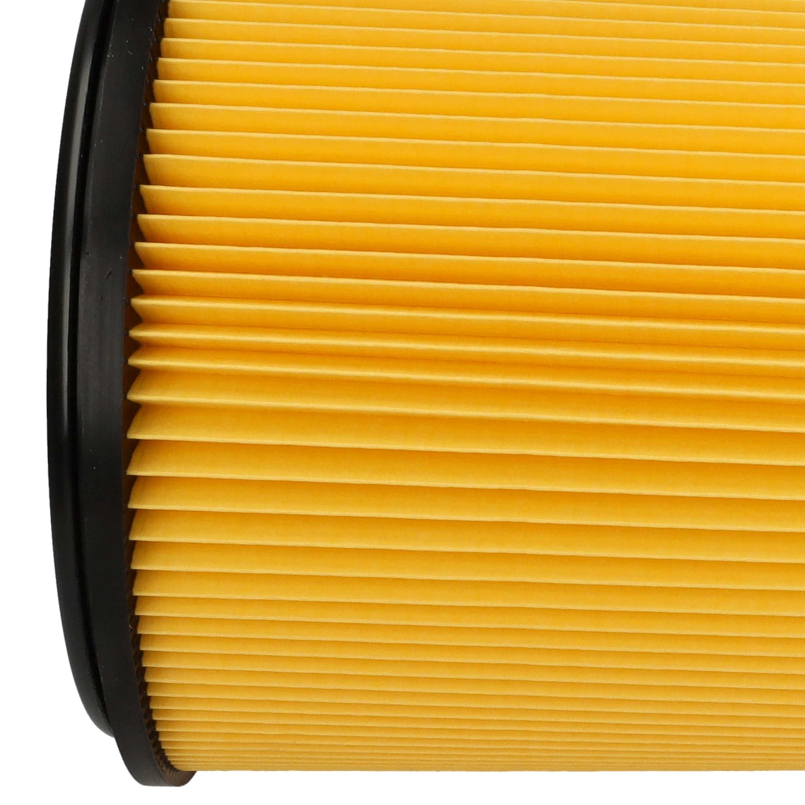 vhbw 2x filtro a pieghe piatte compatibile con Parkside PNTS 35/5(E/S), 30/9(E/S), 30/8(E/S) aspirapolvere - blu / giallo