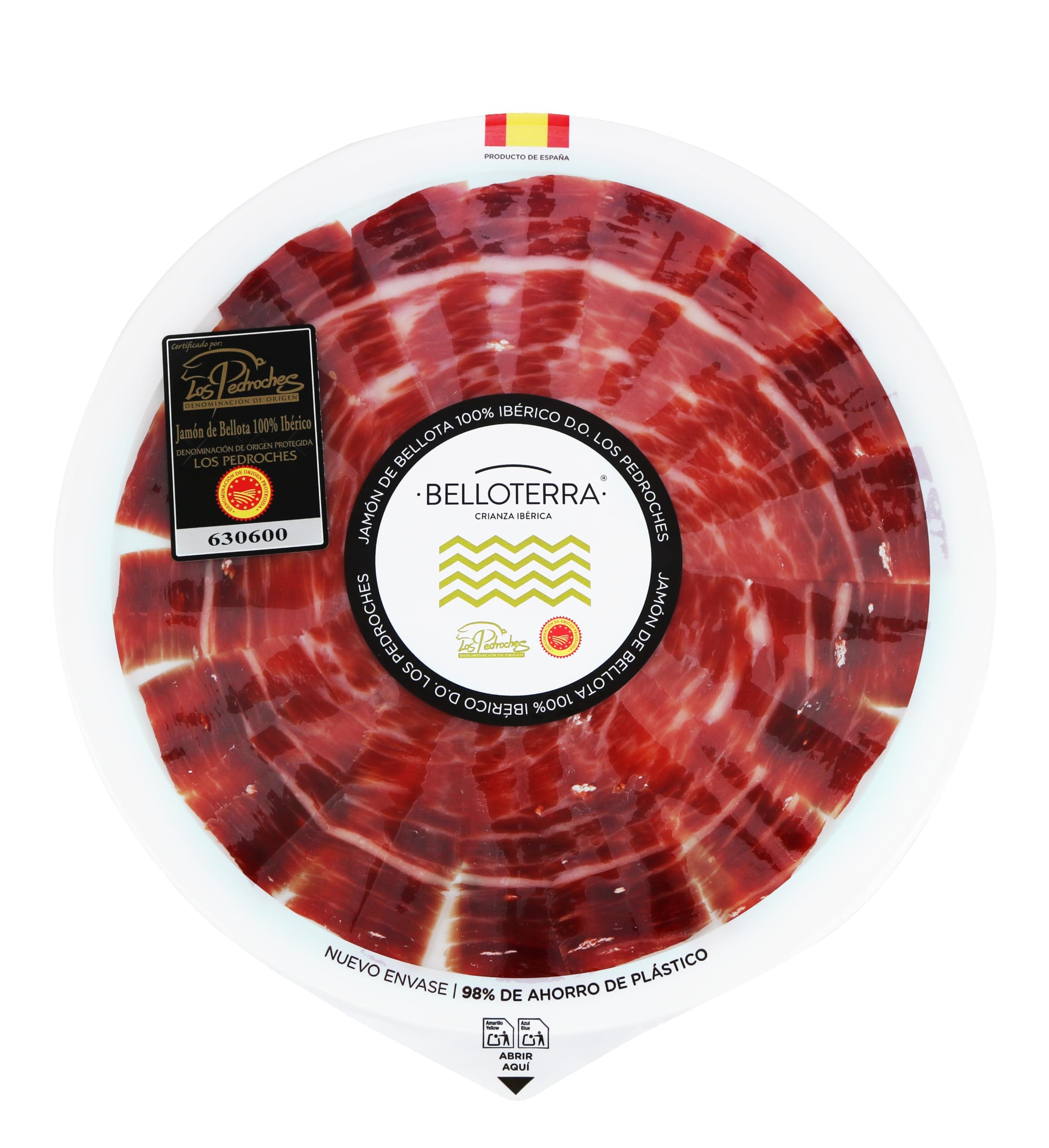 BELLOTERRA | Pack 2 Sobres Jamón de Bellota 100% Ibérico D.O. Los Pedroches Cortado a Mano | 2 x 80 gr | Estuche Premium | Premio Encina de Oro | Curación 32-40 Meses