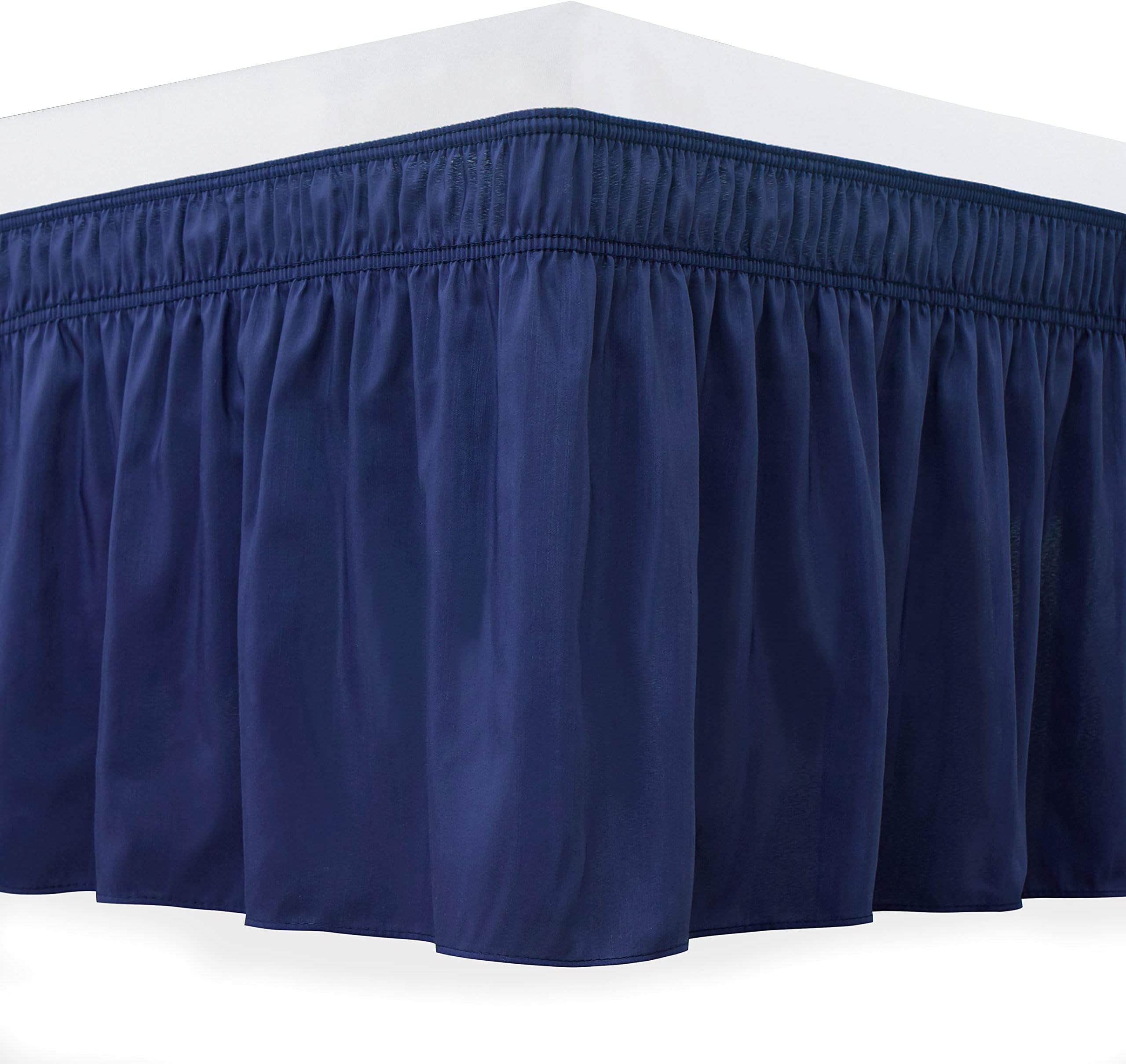 Queen Ruffled Bed Skirt Luxury Hotel Quality 15Inch Drop