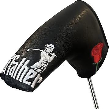 Shanker Golf Headcover - The Golf Father Driver & Putter Covers | Funny Golf Club Covers for Dads - Tour Grade PU Leather, Waterproof, Soft Lining, Embroidered Logos