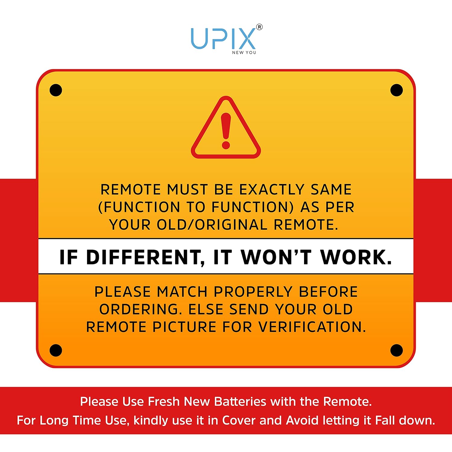 New Year Sale Upix Ac Remote No. 29F (No Backlight),