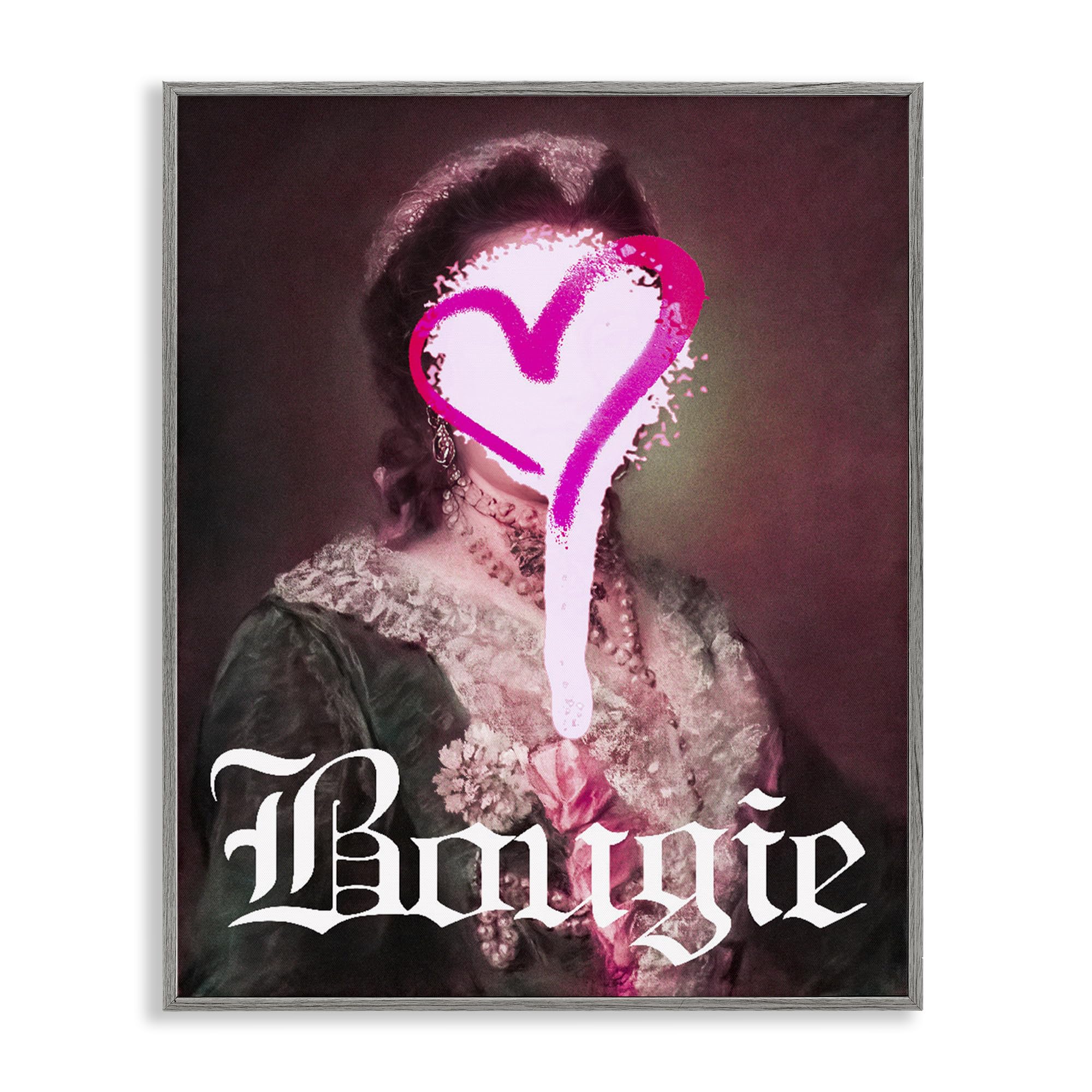 Bougie classique portrait blanc encadré Stupell Industries d'une finition luxe